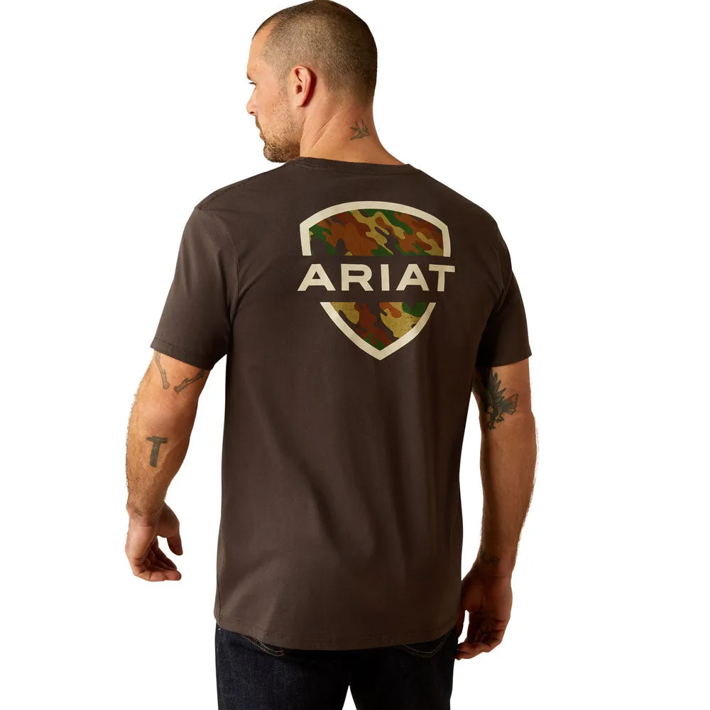 10053990 Ariat Men's Ariat Ambush Camo Short Sleeve T-Shirt - Vintage Black