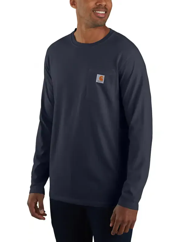 104617 Carhartt Force Long Sleeve Pocket T-Shirt