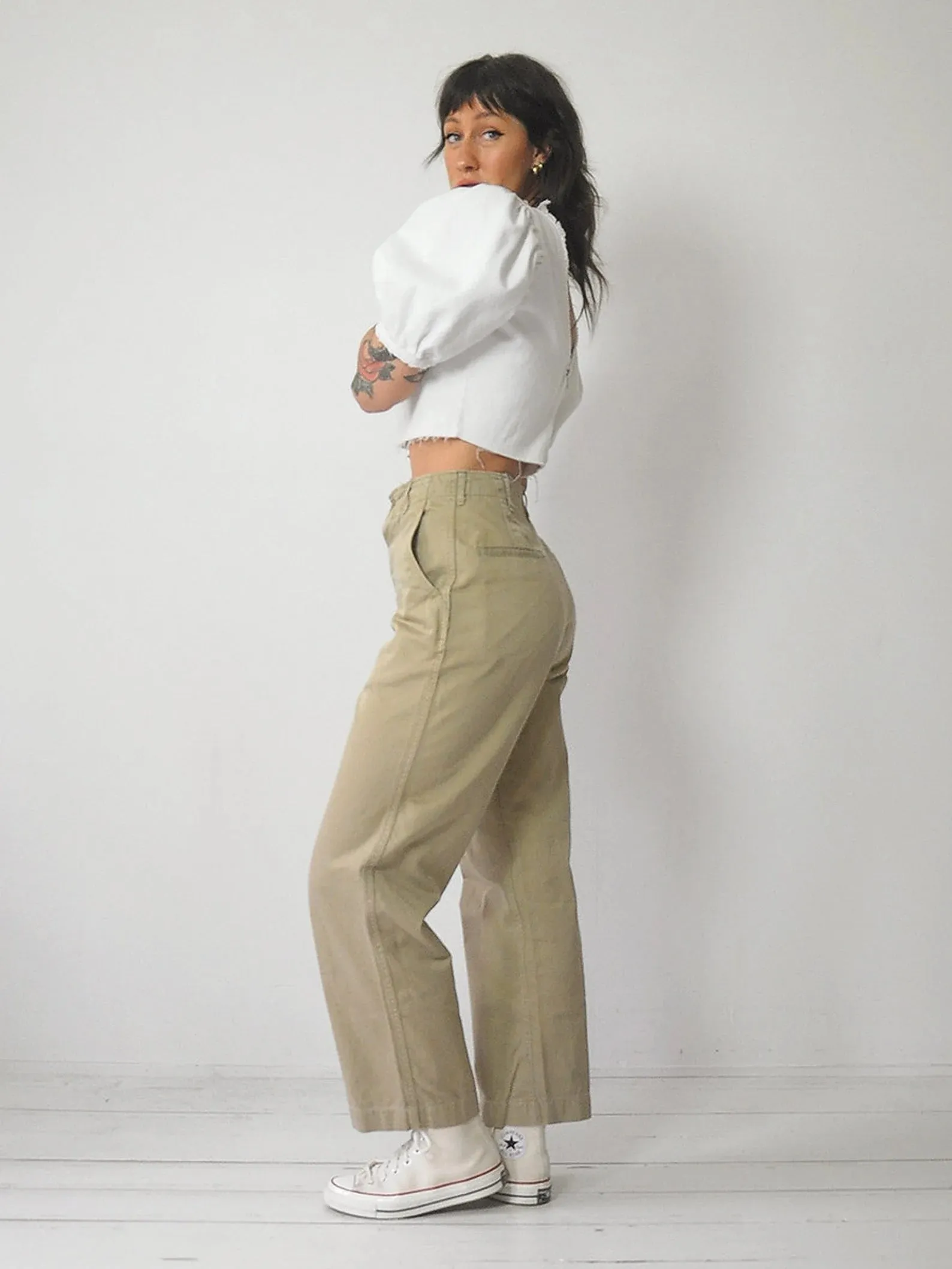 1940's Khaki Military Pants (2 pairs)