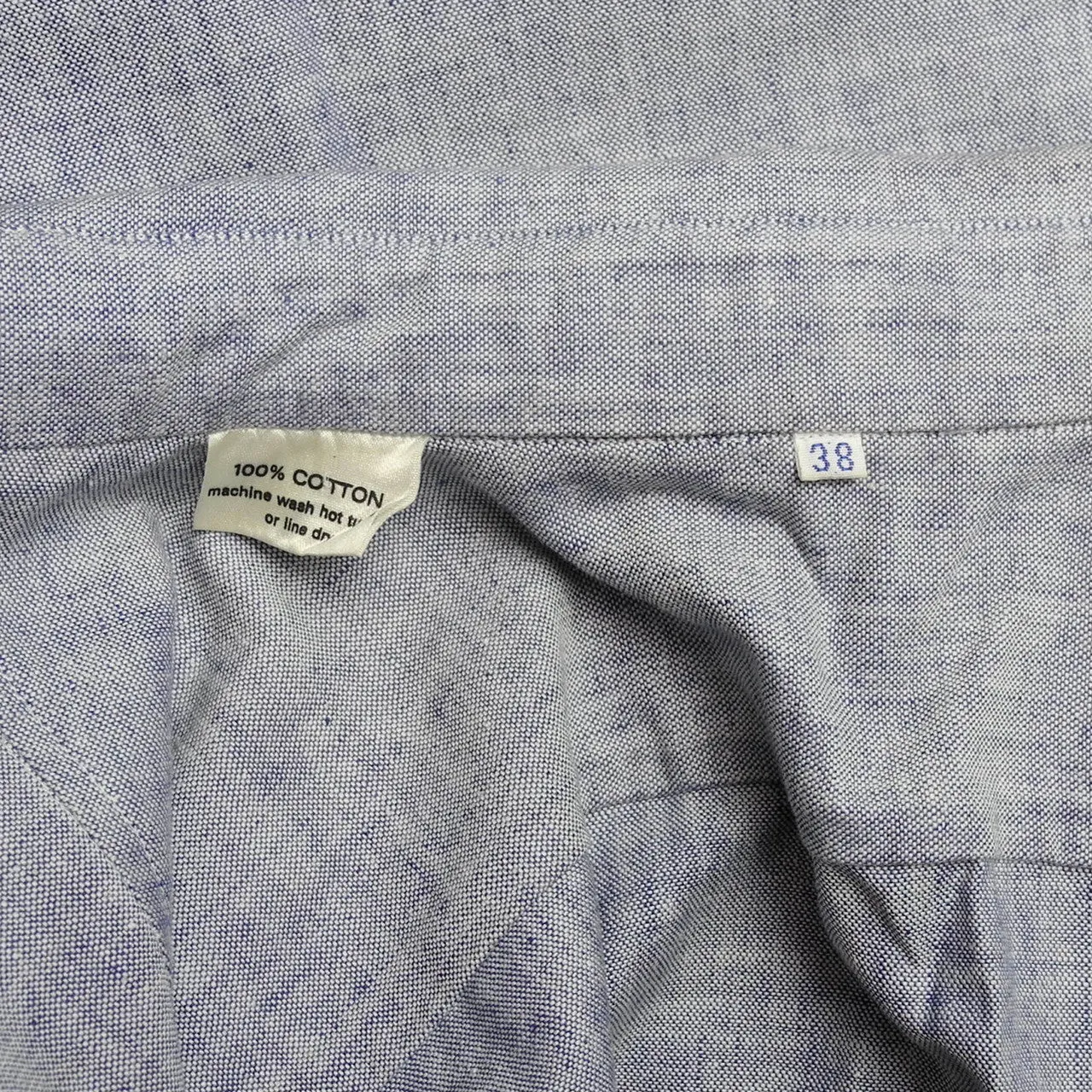 1950's Women's Chambray Short Sleeve Utility Work Shirt