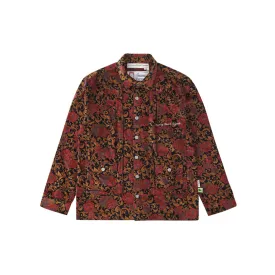 Abc. Floral Jacquard Work Shirt (Red/Black)