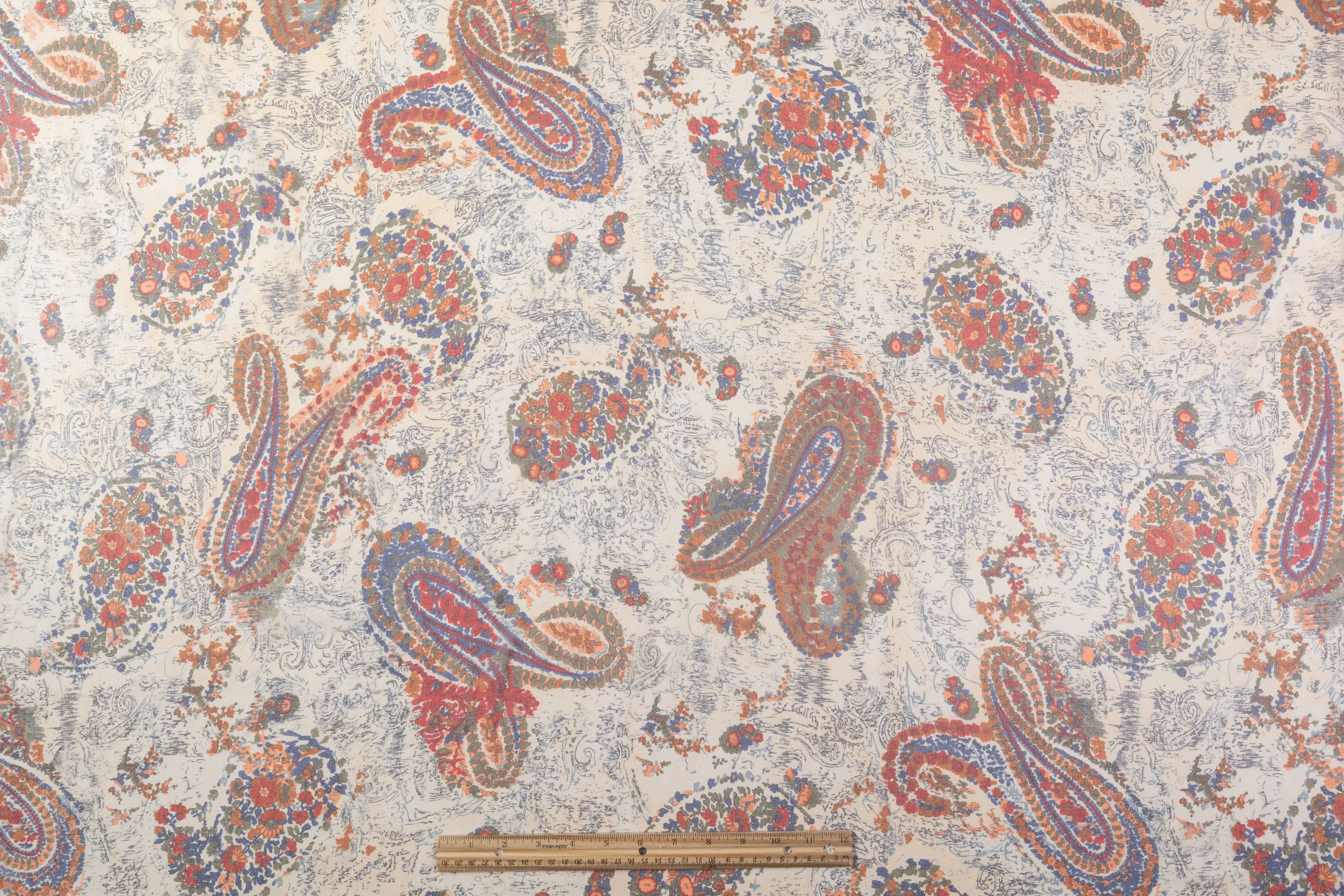 Abstract Paisley Silk Georgette - Multicolor