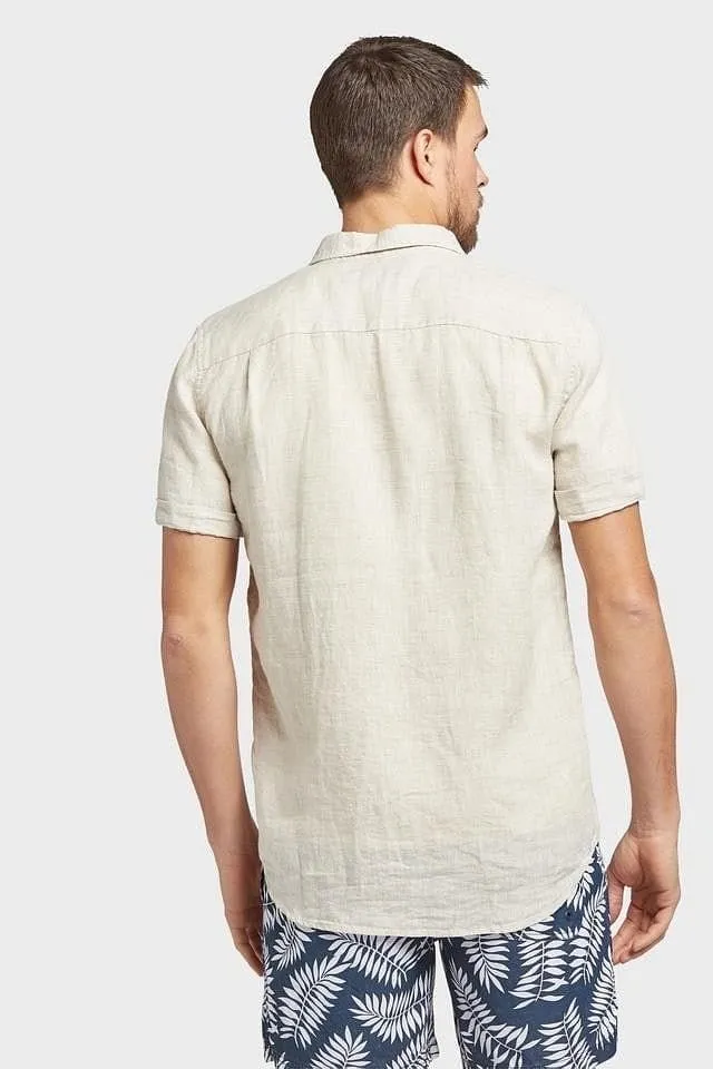 Academy Brand Men's Hampton Short Sleeve Shirt - Oatmeal