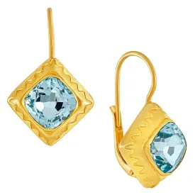 Aphrodite Blue Topaz Earrings