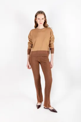 Azize - 100% Wool Trousers with Camisole Detail