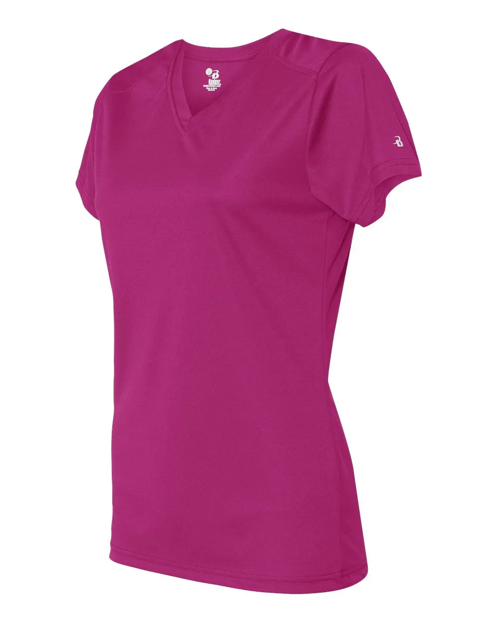 Badger Women’s B-Core V-Neck T-Shirt 4162