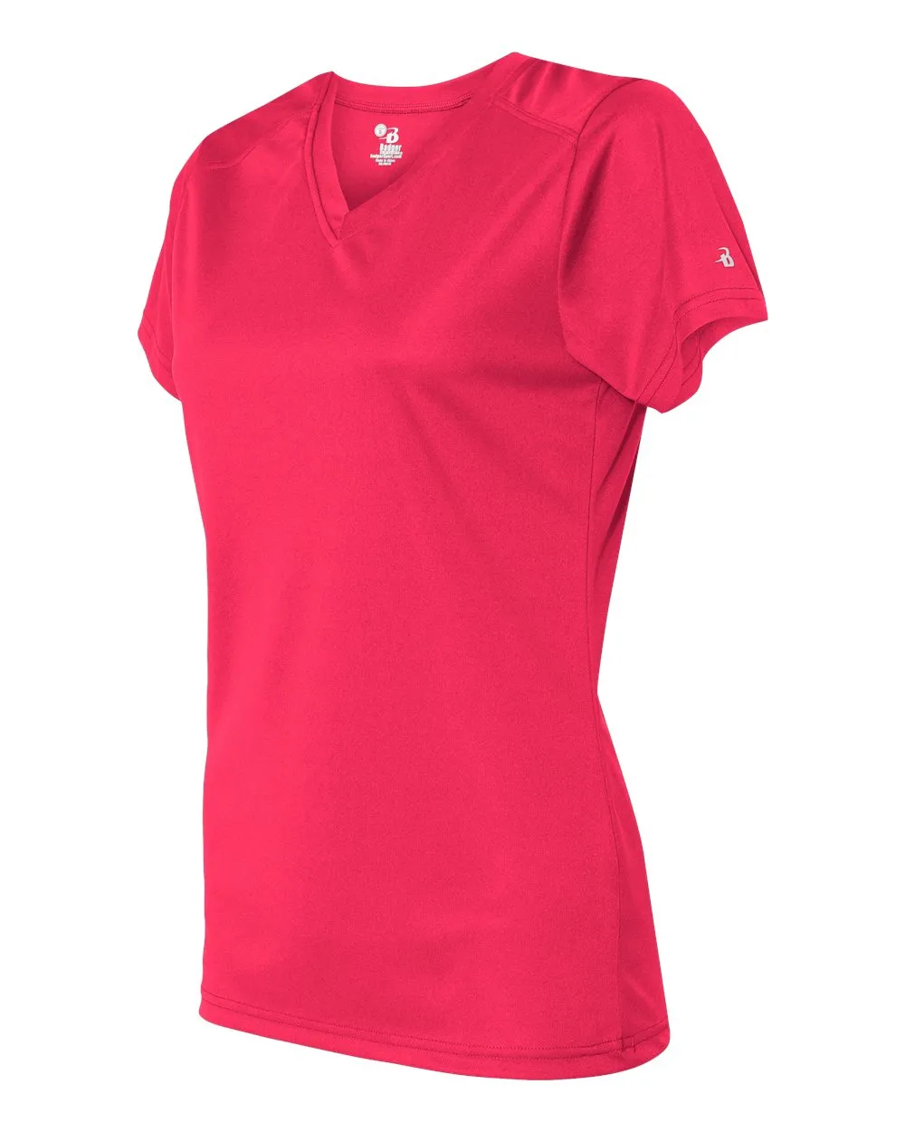 Badger Women’s B-Core V-Neck T-Shirt 4162