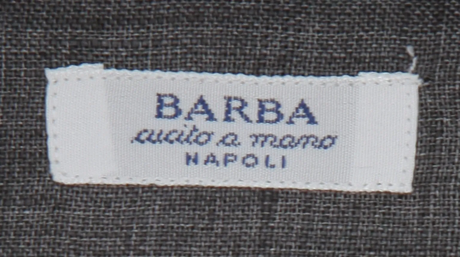 Barba Napoli Dark Gray Shirt - Slim