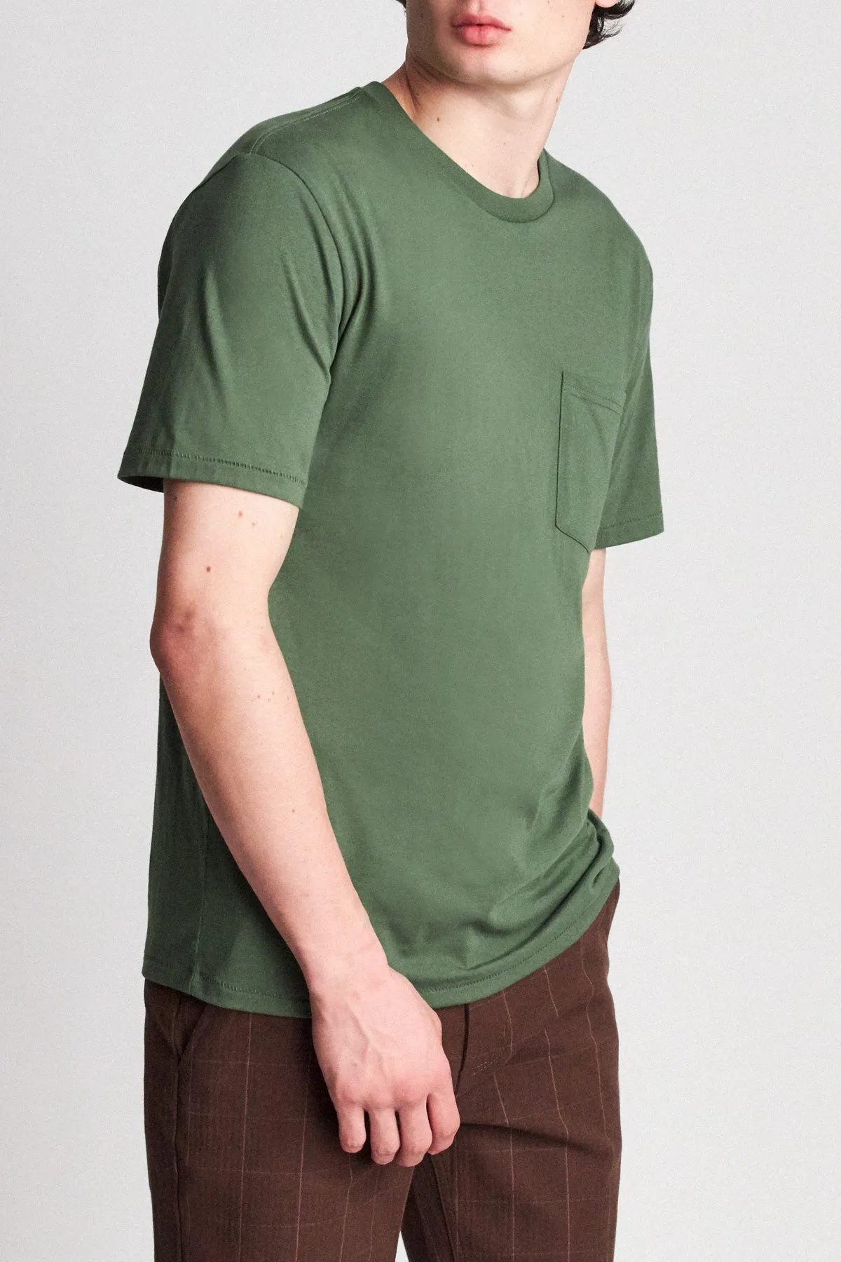 Basic S/S Pocket Tee - Leaf