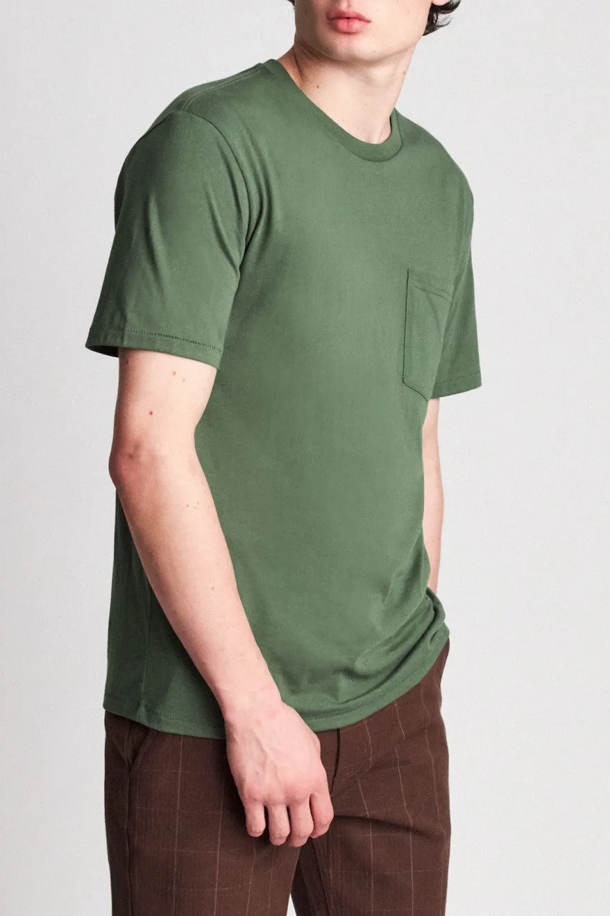 Basic S/S Pocket Tee - Leaf