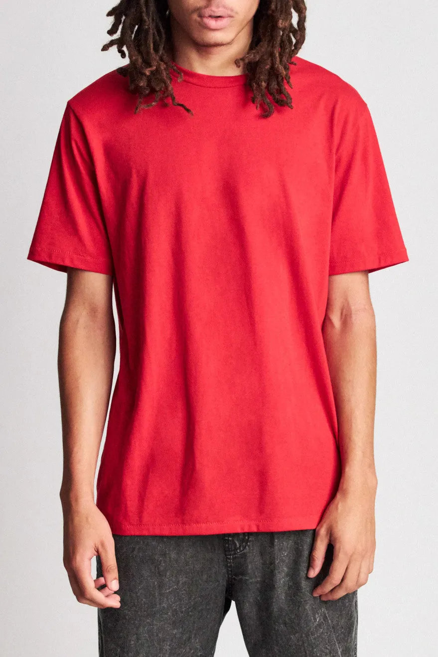 Basic S/S Premium Tee - Scarlet