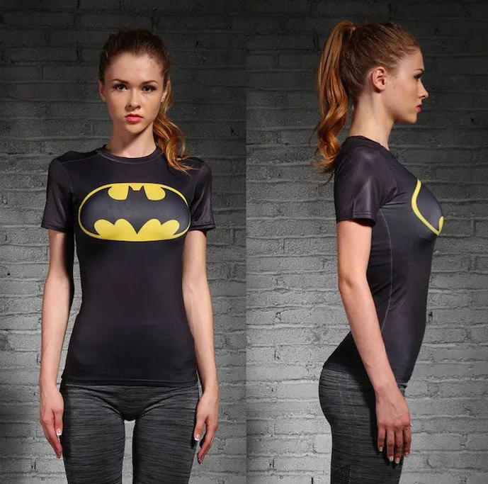 BATMAN Compression Shirt for Women (Short Sleeve)