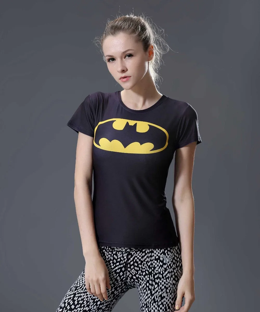 BATMAN Compression Shirt for Women (Short Sleeve)