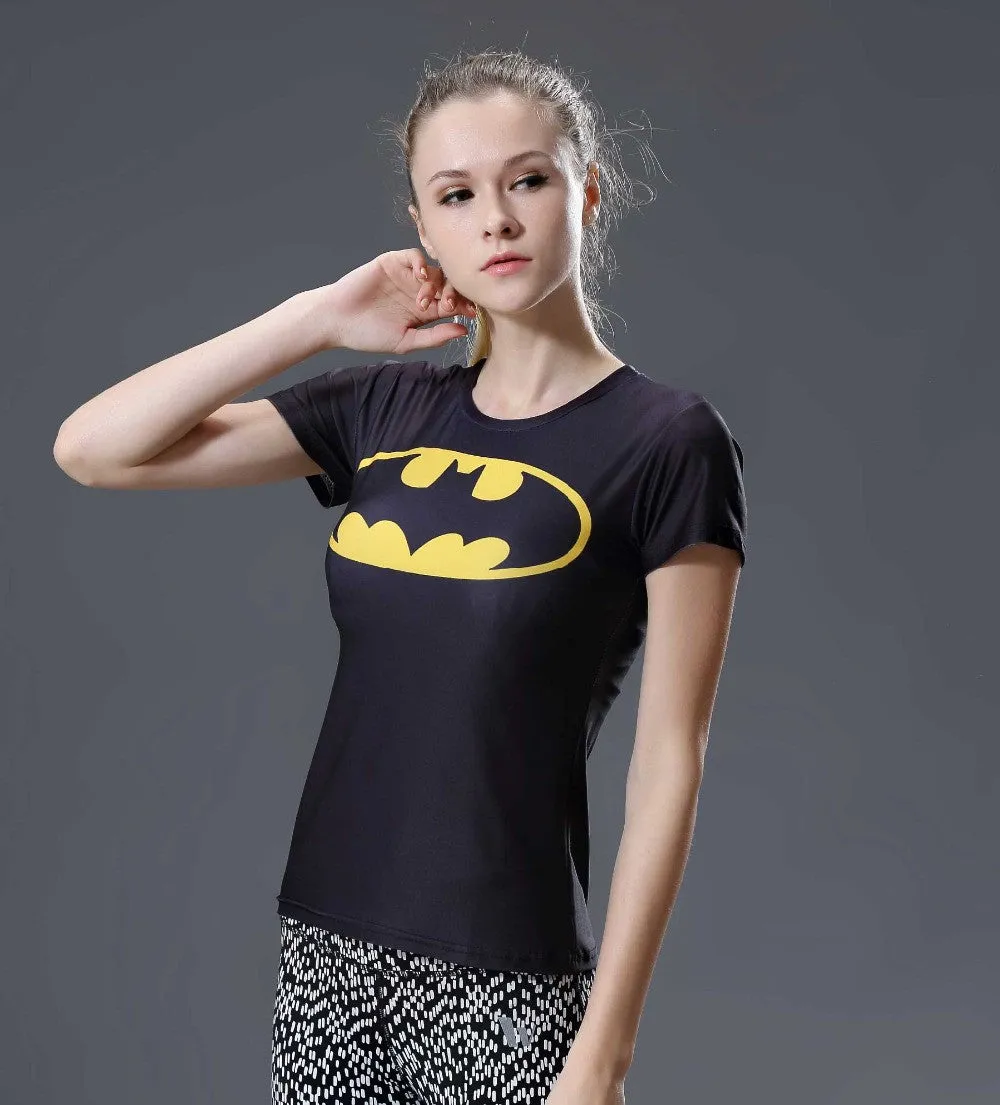 BATMAN Compression Shirt for Women (Short Sleeve)