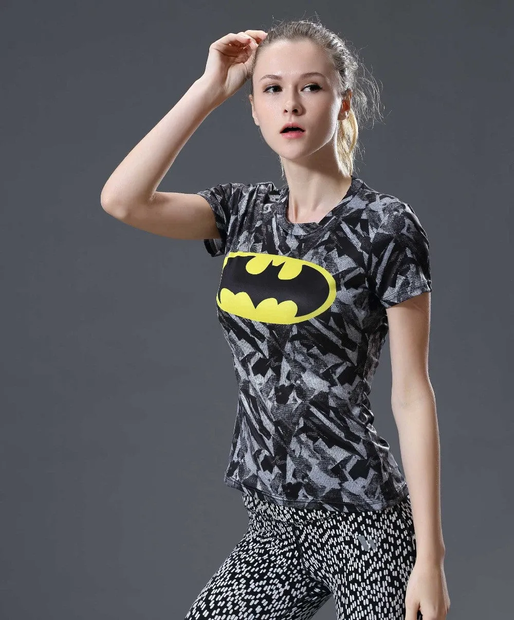 BATMAN Compression Shirt for Women (Short Sleeve)