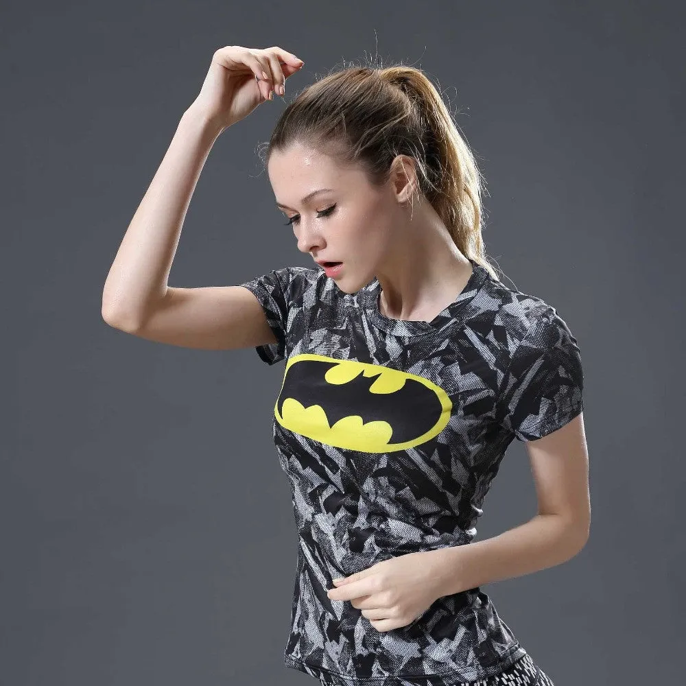 BATMAN Compression Shirt for Women (Short Sleeve)