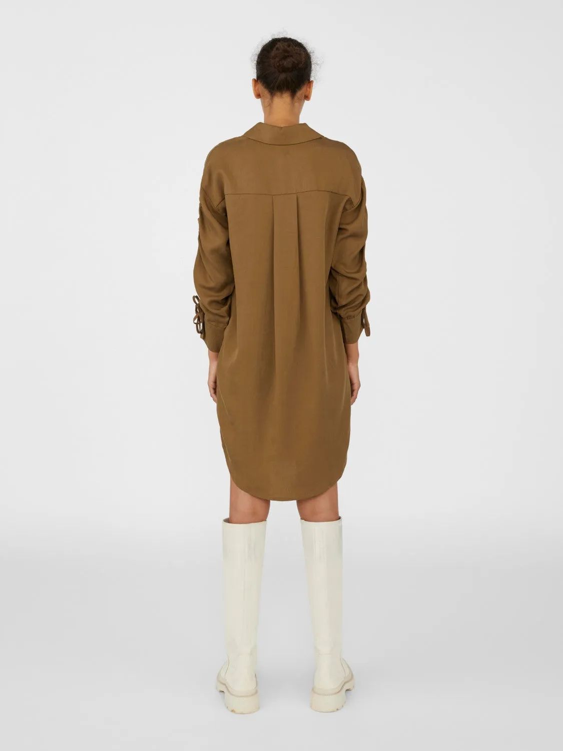 Becky Shirt Dress (Khaki)