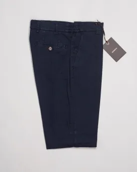 Berwich Morello Elax Garment Dyed Trousers / Navy