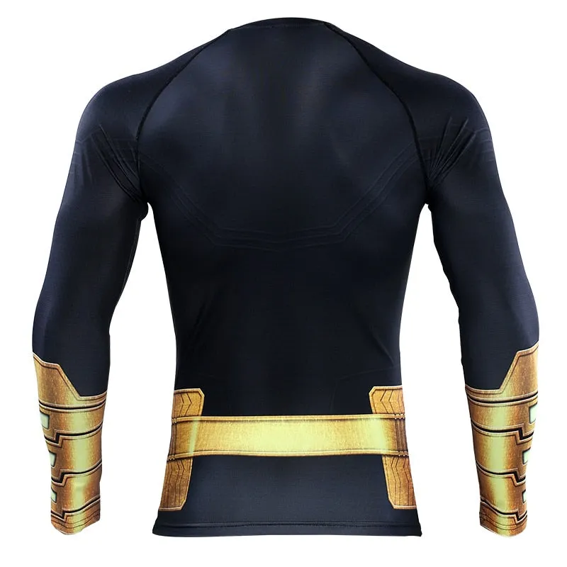 BLACK ADAM Long Sleeve Compression Shirt