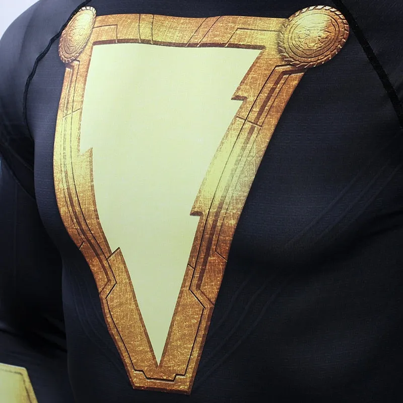 BLACK ADAM Long Sleeve Compression Shirt