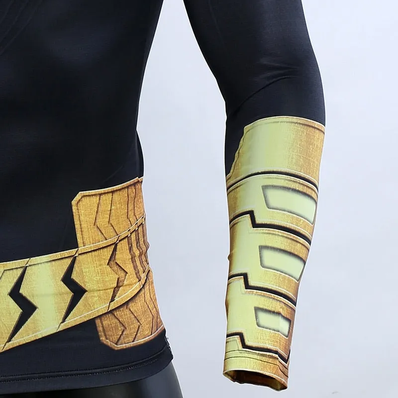 BLACK ADAM Long Sleeve Compression Shirt