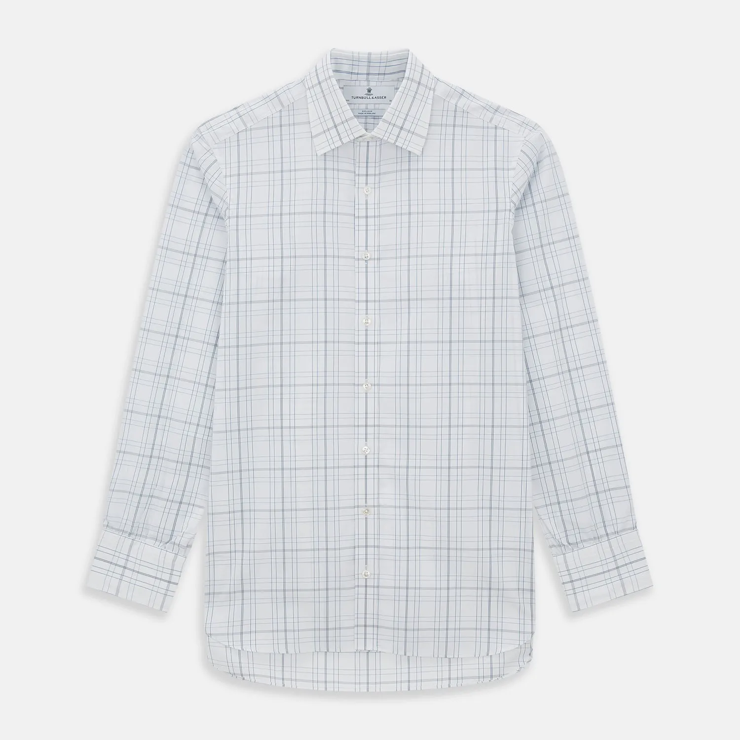 Blue and Grey Multi Check Mayfair Shirt