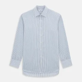 Blue Shadow Stripe Mayfair Shirt