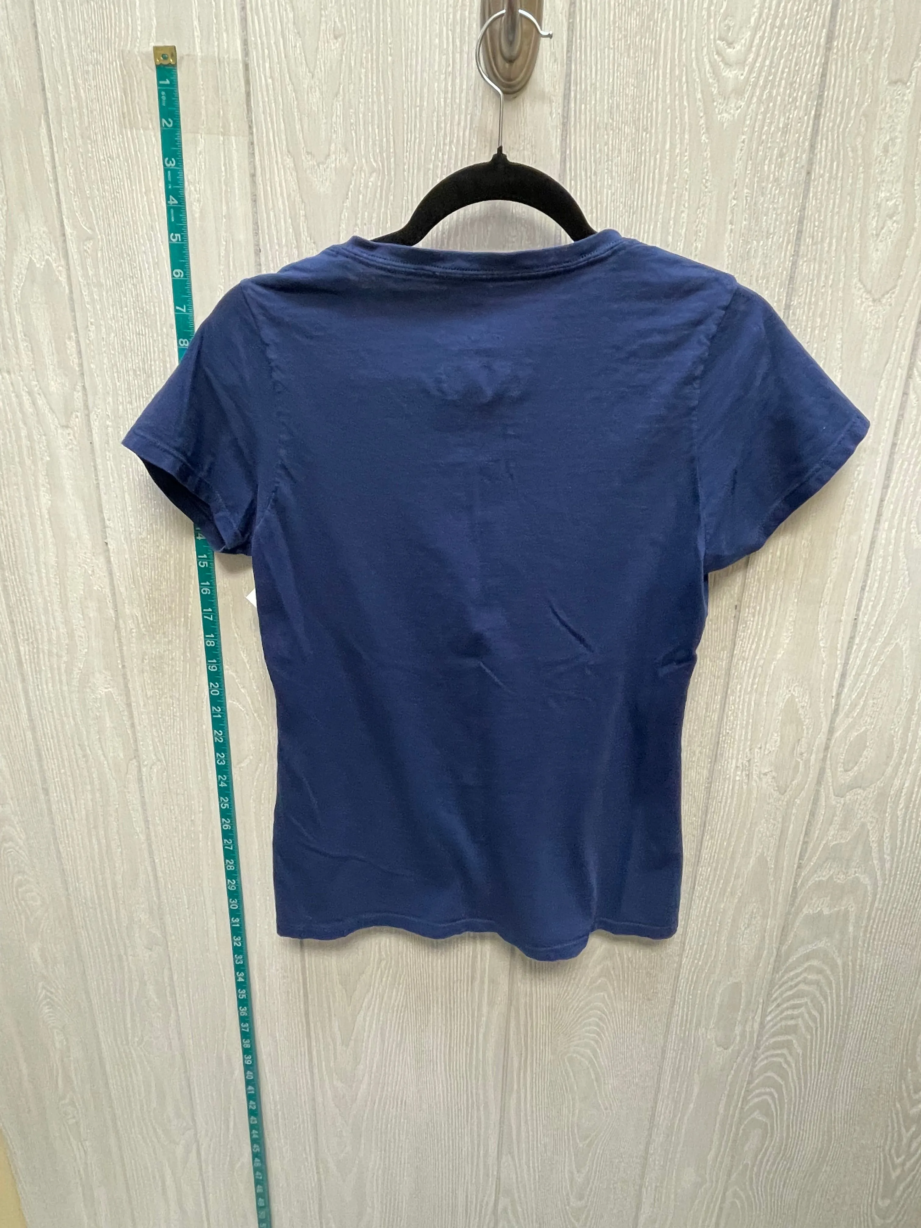 Blue Top Short Sleeve Basic Fanatics, Size S