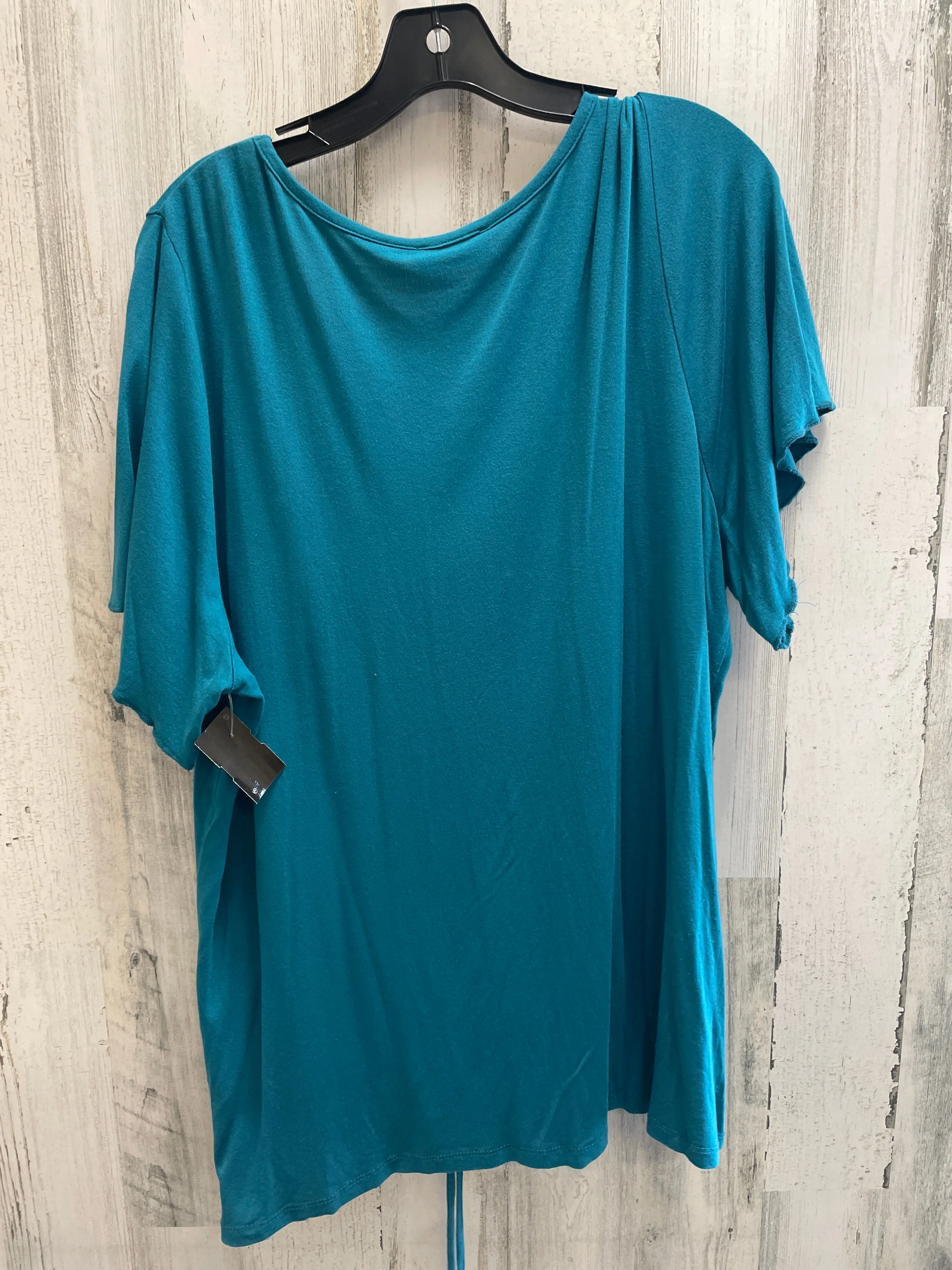 Blue Top Short Sleeve Lane Bryant, Size 2x