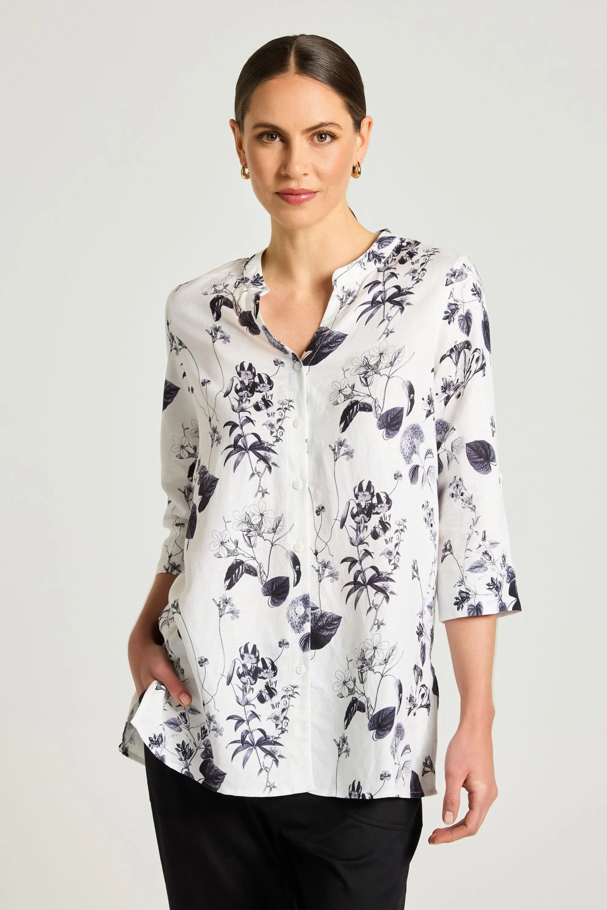 BOTANICAL PRINT SHIRT - YT25S4194