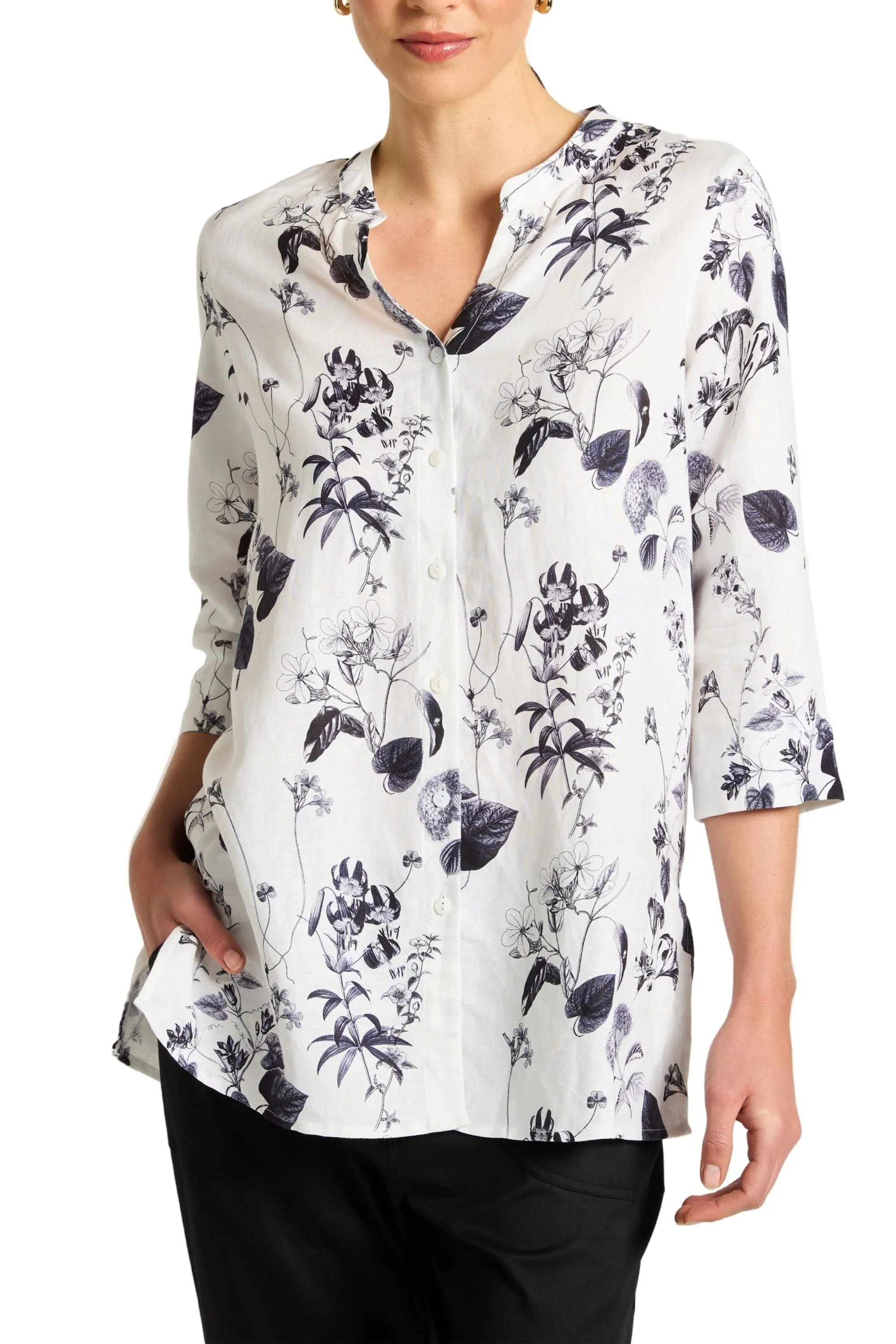 BOTANICAL PRINT SHIRT - YT25S4194