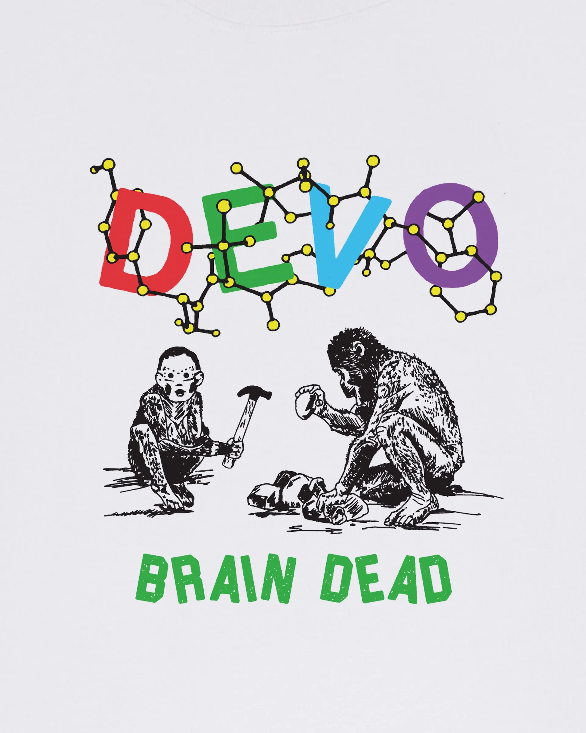 Brain Dead x Devo Booji DNA T-Shirt - White