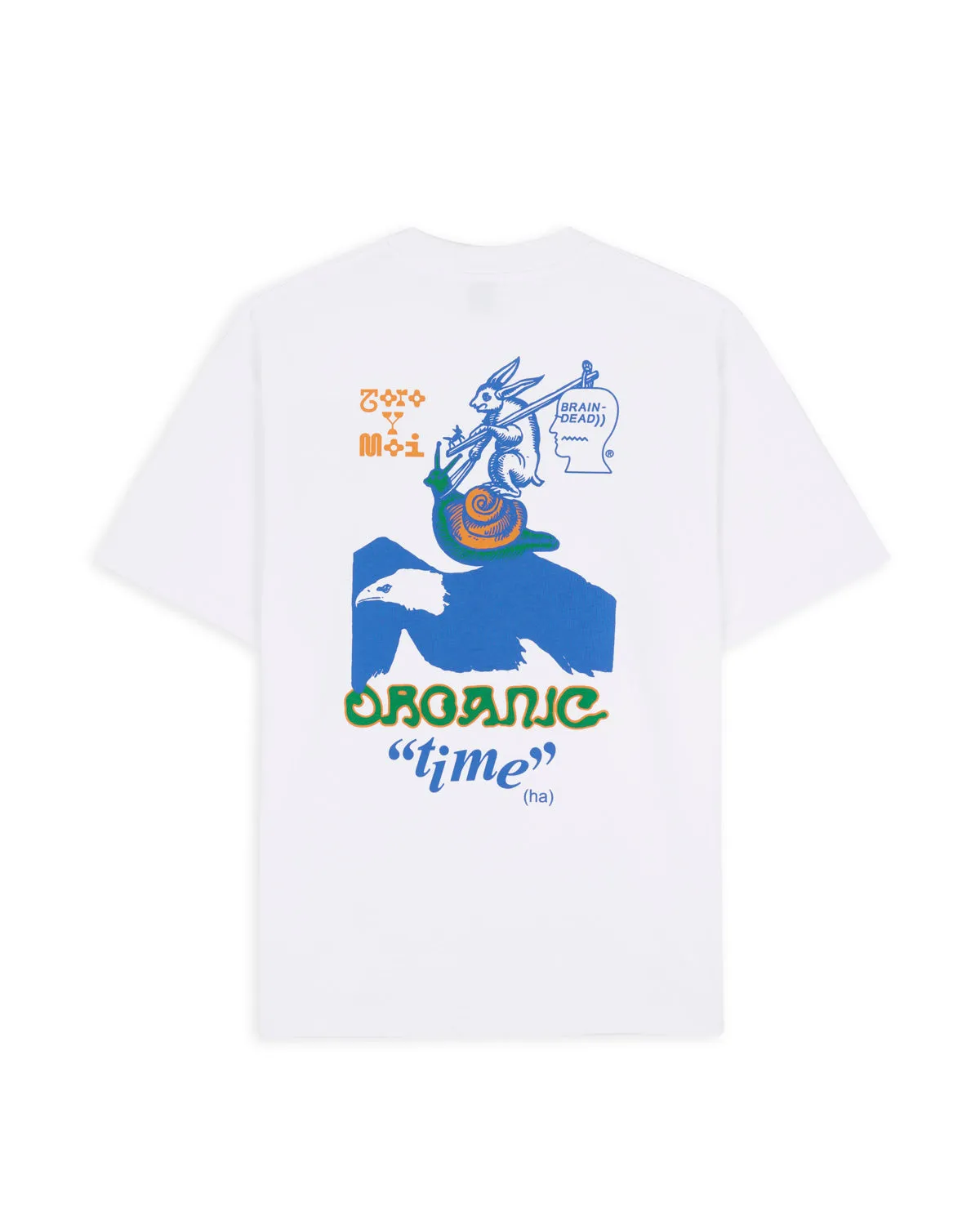 Brain Dead x Toro y Moi Organic Time Tee - White