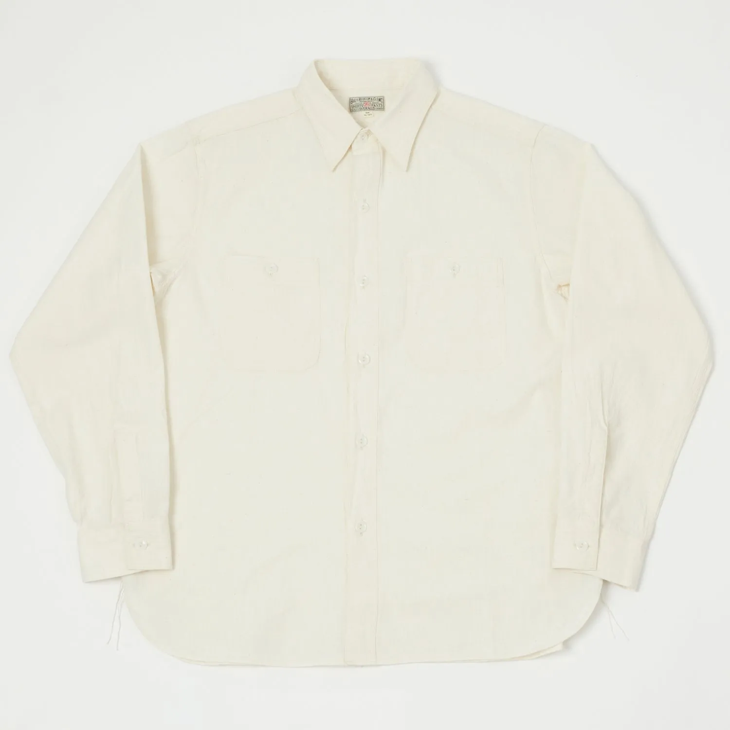 Buzz Rickson's Chambray Work Shirt - White