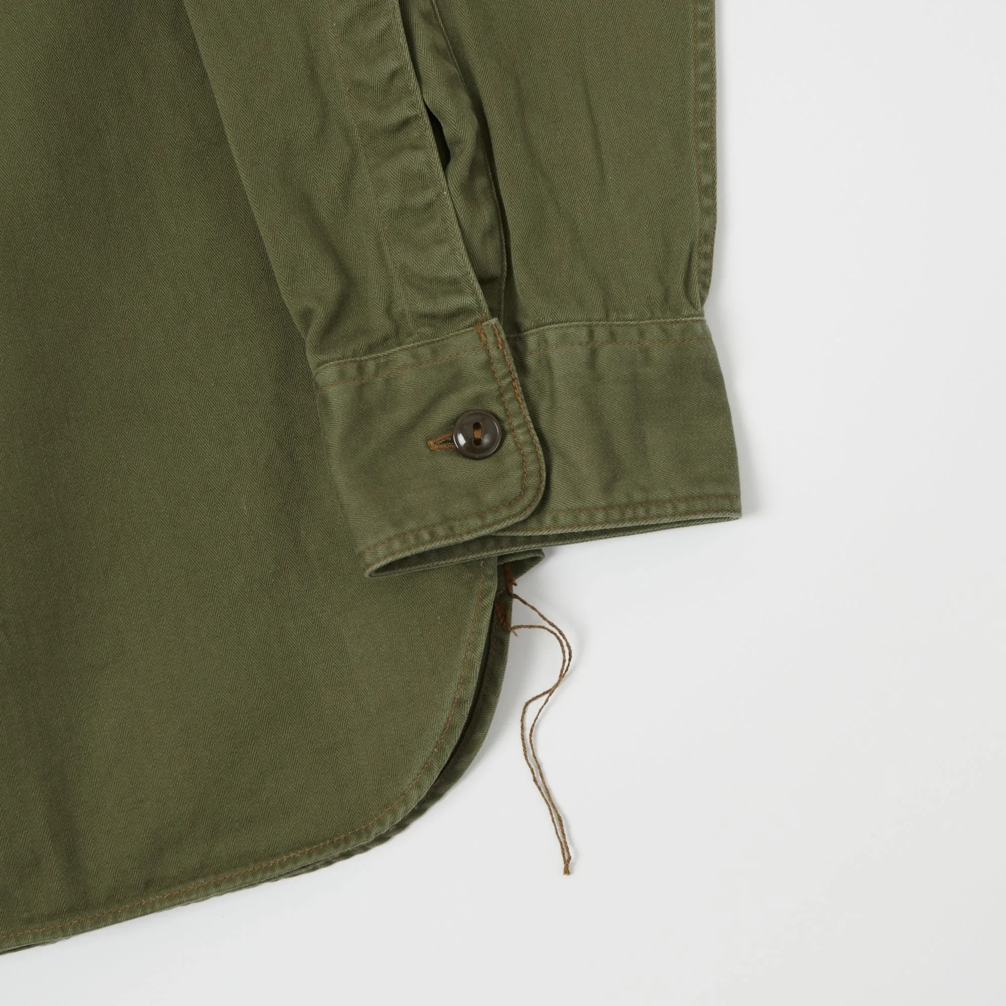 Buzz Rickson's Herringbone Work Shirt - Olive