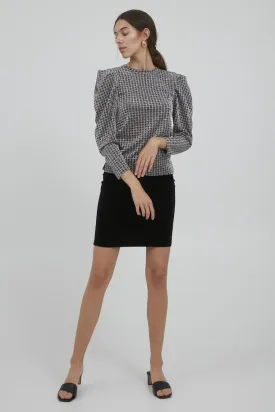 Cara Long Sleeve Top (Black)