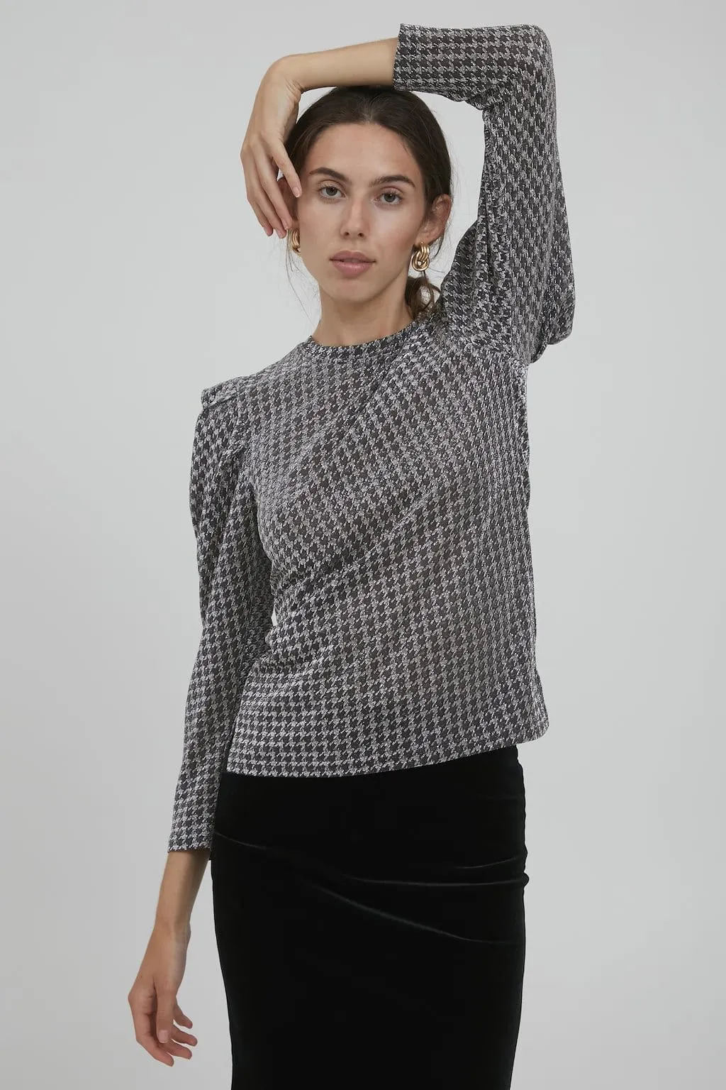 Cara Long Sleeve Top (Black)