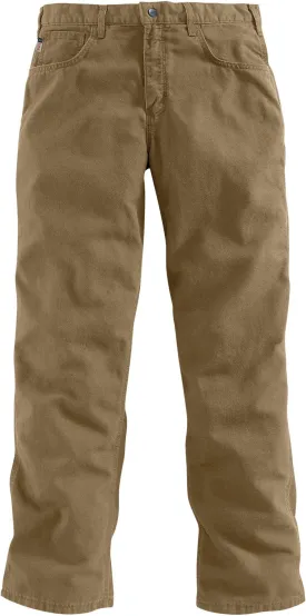 Carhartt Flame Retardant Canvas Oversized Tall Trousers in Golden Khaki