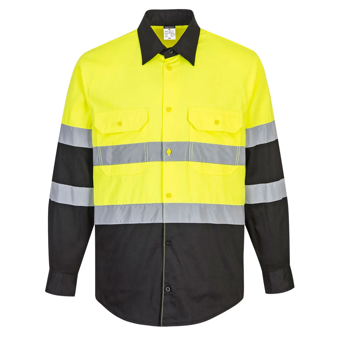 Class 2 Two Tone ANSI Long Sleeve Work Shirt