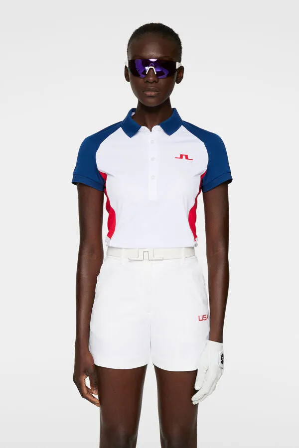 Coralie Colorblock USA GOLF Polo