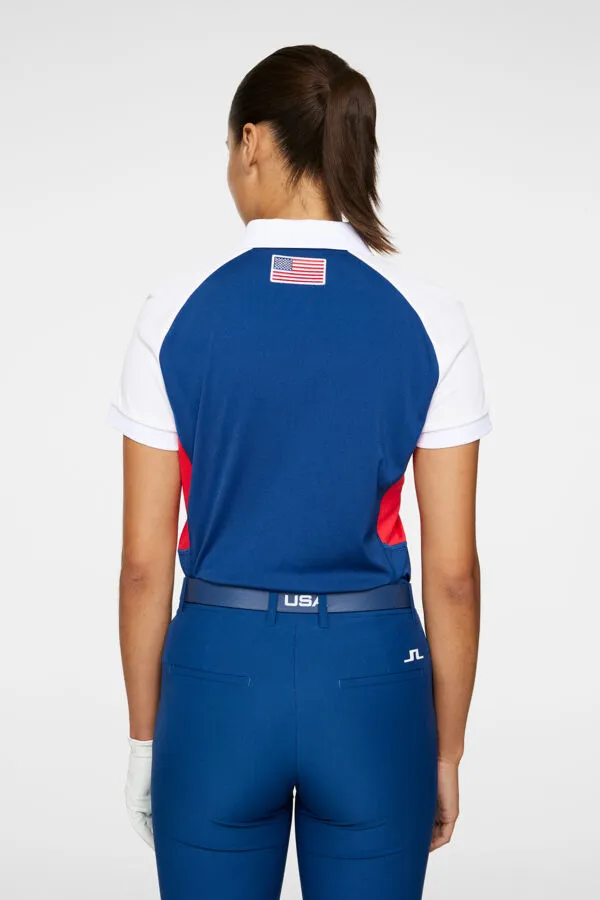 Coralie Colorblock USA GOLF Polo