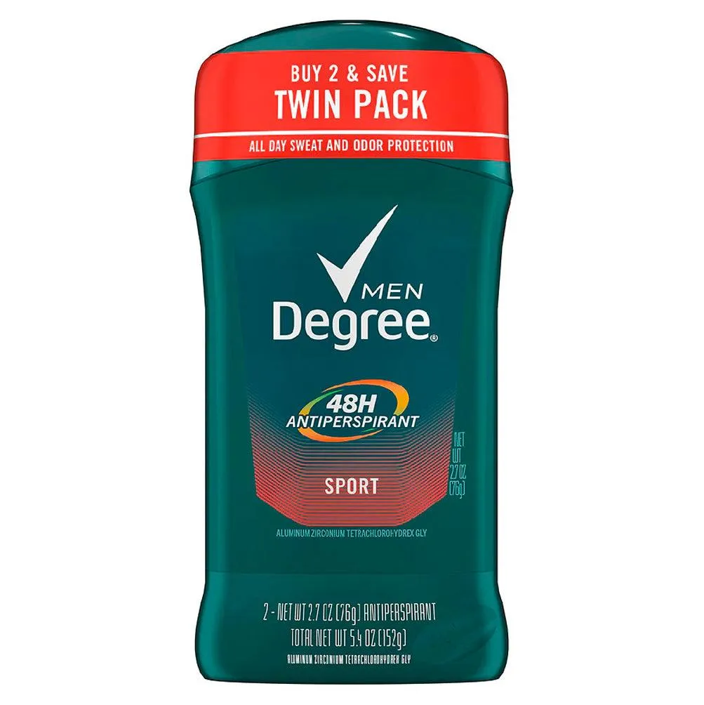 Degree Men Antiperspirant Sport TwinPack Bulk - 2.7 Oz - 6 Pack