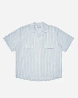 Dobby Stripe Short Sleeve Camp Shirt