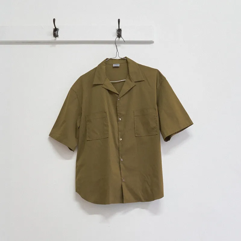 double pocket open neck shirt