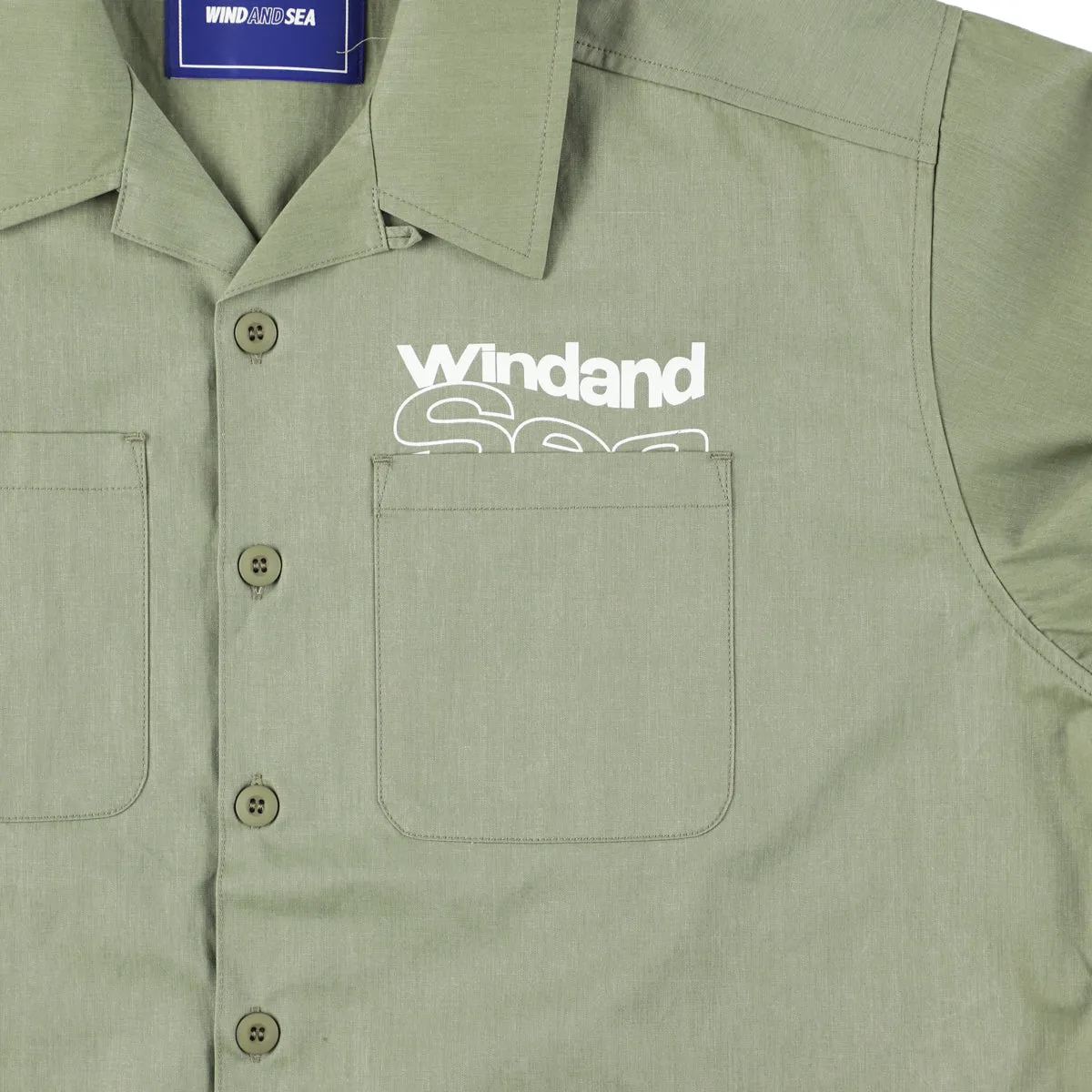 Dusty S/S Work Shirt / PEA_GREEN