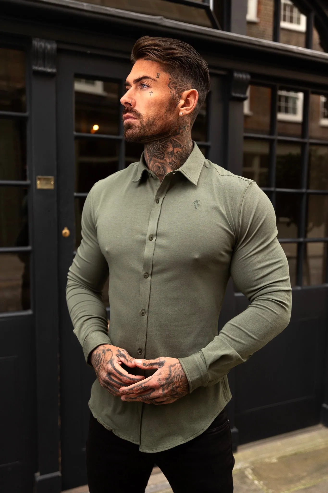 Father Sons Fitted Khaki Long Sleeve Jersey - FSD003