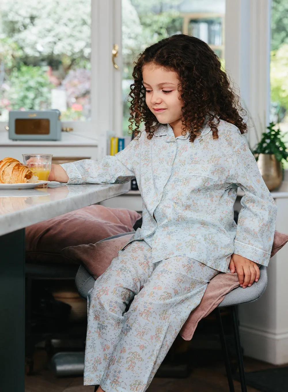 Fawn Pyjamas in Blue Etta