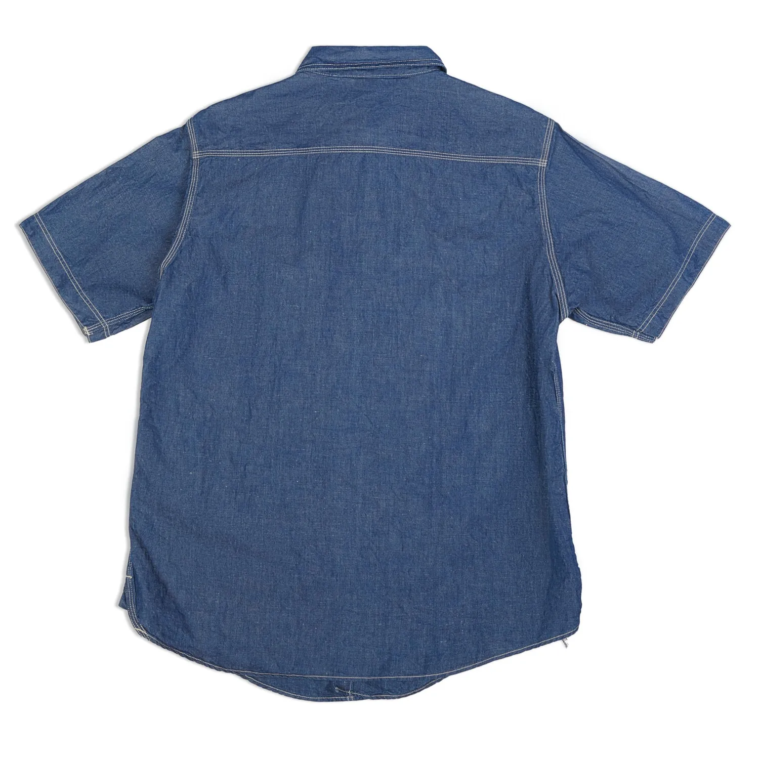 Freewheelers 1923019 Short Sleeve Work Shirt - Indigo