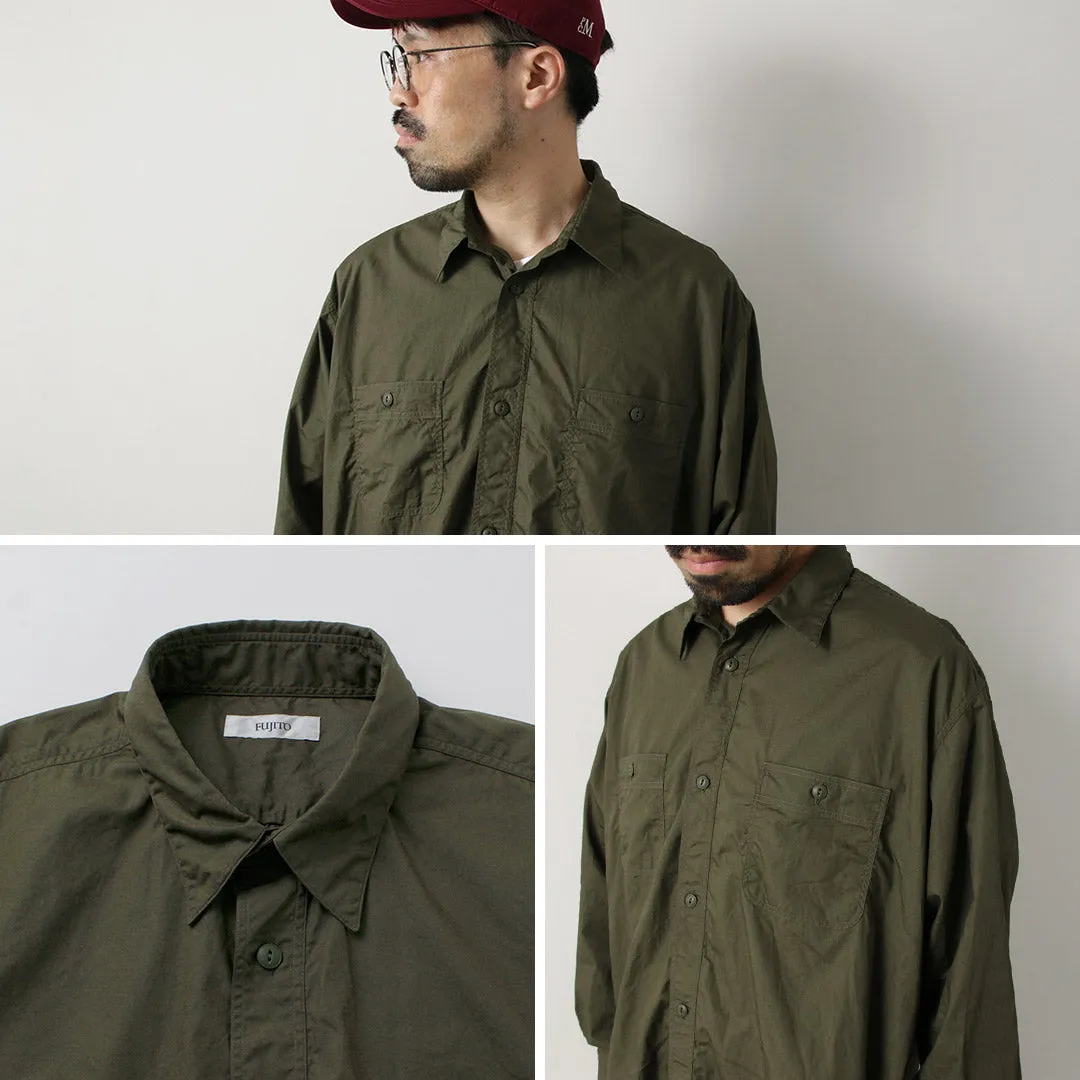 FUJITO / Big Size Work Shirt Broad