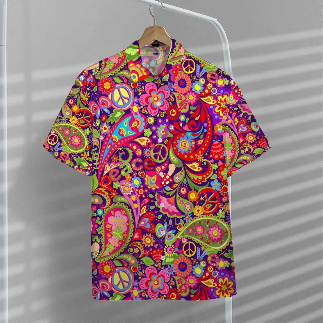 Gearhuman 3D Hippie Pattern Hawaii Shirt